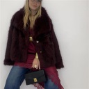 abito in pizzo con apertura laterale aury